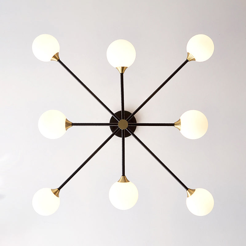 Luminaires de pendentif métallique de forme sphérique