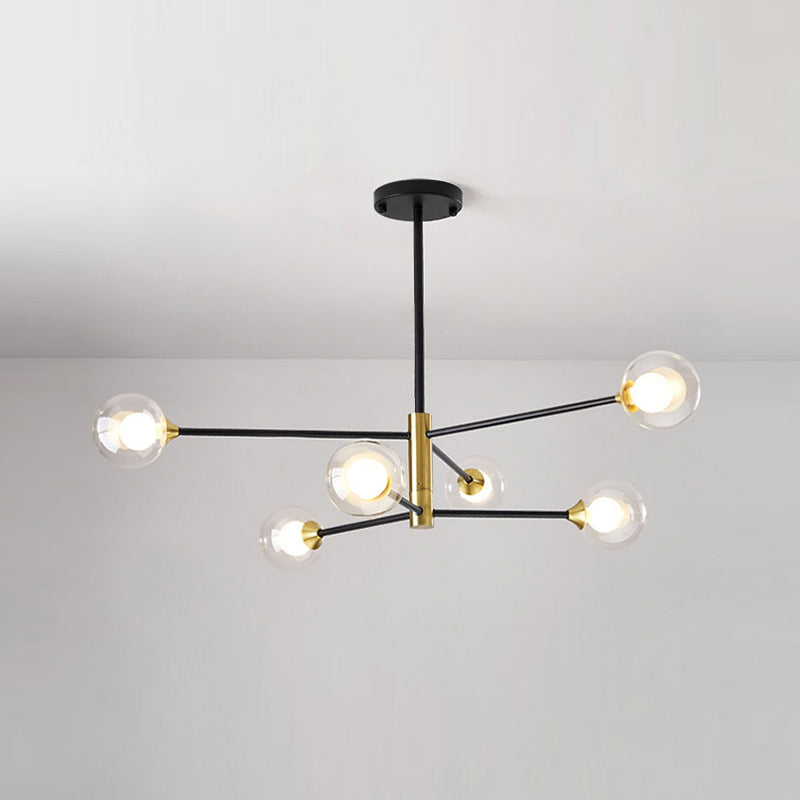 Luminaires de pendentif métallique de forme sphérique