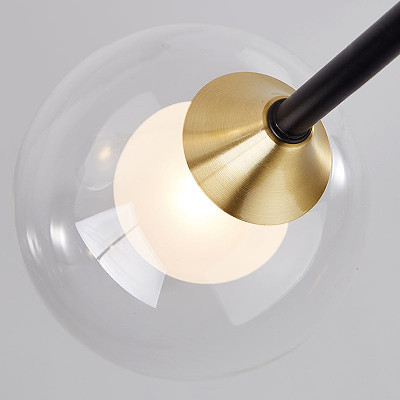 Luminaires de pendentif métallique de forme sphérique