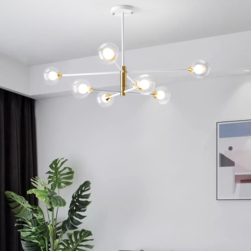 Luminaires de pendentif métallique de forme sphérique