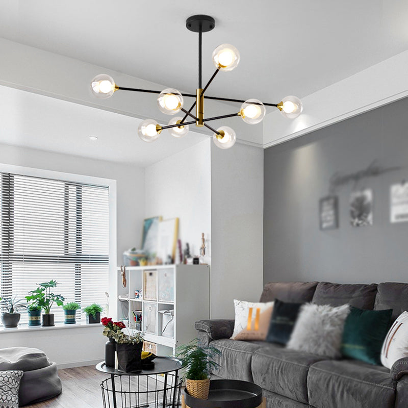 Luminaires de pendentif métallique de forme sphérique