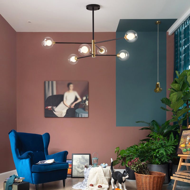 Luminaires de pendentif métallique de forme sphérique