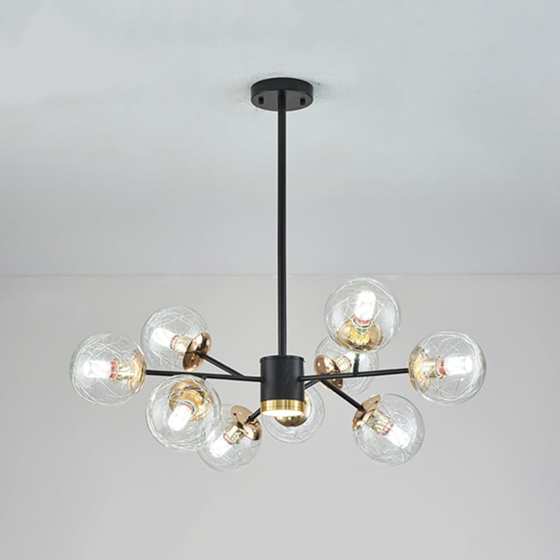 Luminaires de pendentif en verre sphérique