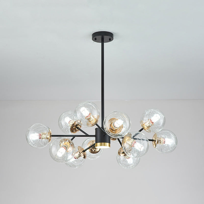 Luminaires de pendentif en verre sphérique