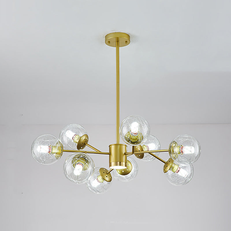 Luminaires de pendentif en verre sphérique