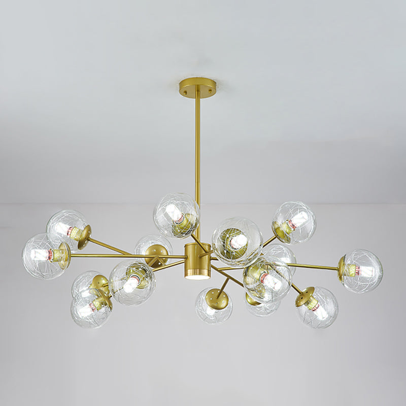 Luminaires de pendentif en verre sphérique