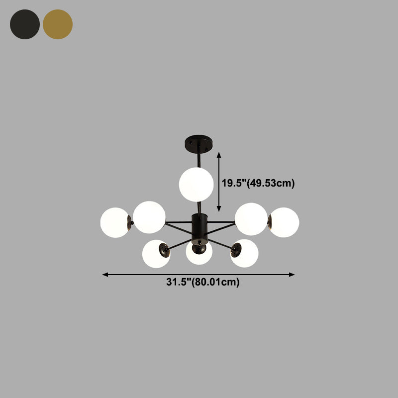 Posto de lámpara de lámpara de múltiples lámparas de lámpara de sombra de vidrio para dormitorio