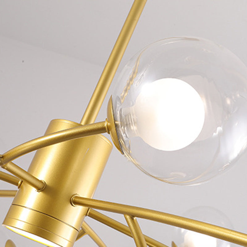 Lámpara de lámpara de lámpara de forma esférica vaso de estilo moderno 1 lámpara colgante de luz para comedor