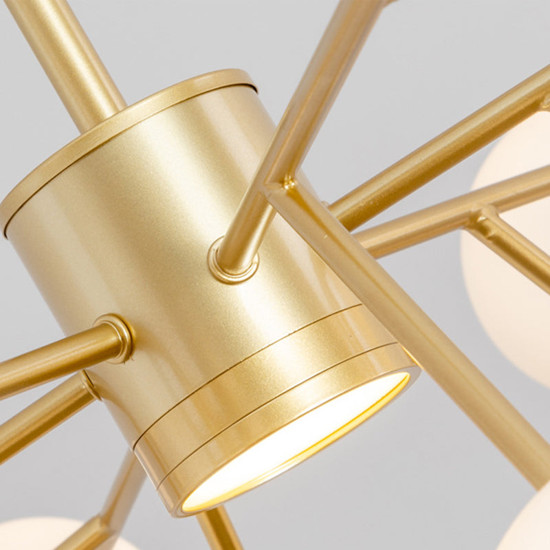 Lámpara de lámpara de lámpara de forma esférica vaso de estilo moderno 1 lámpara colgante de luz para comedor