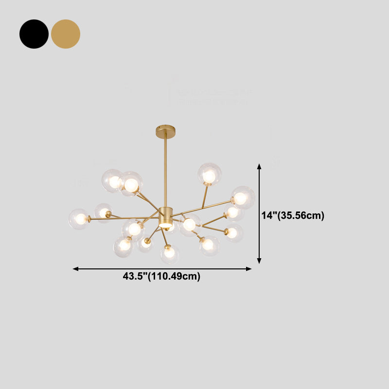 Lámpara de lámpara de lámpara de forma esférica vaso de estilo moderno 1 lámpara colgante de luz para comedor