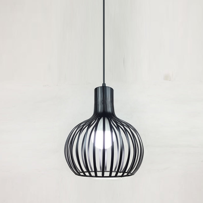 Lampada a sospensione sferica in stile loft 1 lampada a sospensione del soffitto in metallo lampadina