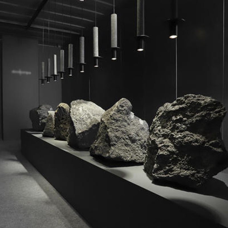 Terrazzo buisvormige hanglampverlichting eenvoud led hangend licht voor eetkamer