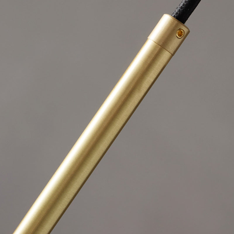 Natürlicher Marmor kleiner Anhänger Licht moderne 1-Kopf-Federlampe mit weißem Glasschatten