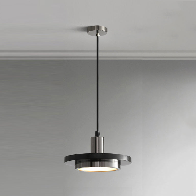 Post-modern Round Pendant Lamp Marble Dining Room LED Hanging Light Fixture