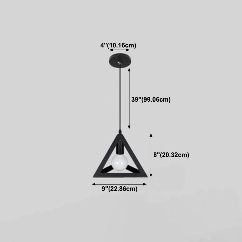 Cage a sospensione a sospensione Vintage Black Metal Suspension Accensione