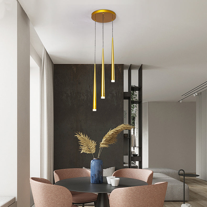 Metal Geometric Shape Hanging Light Modern Style Multi Lights Hanging Light Mount Fixture