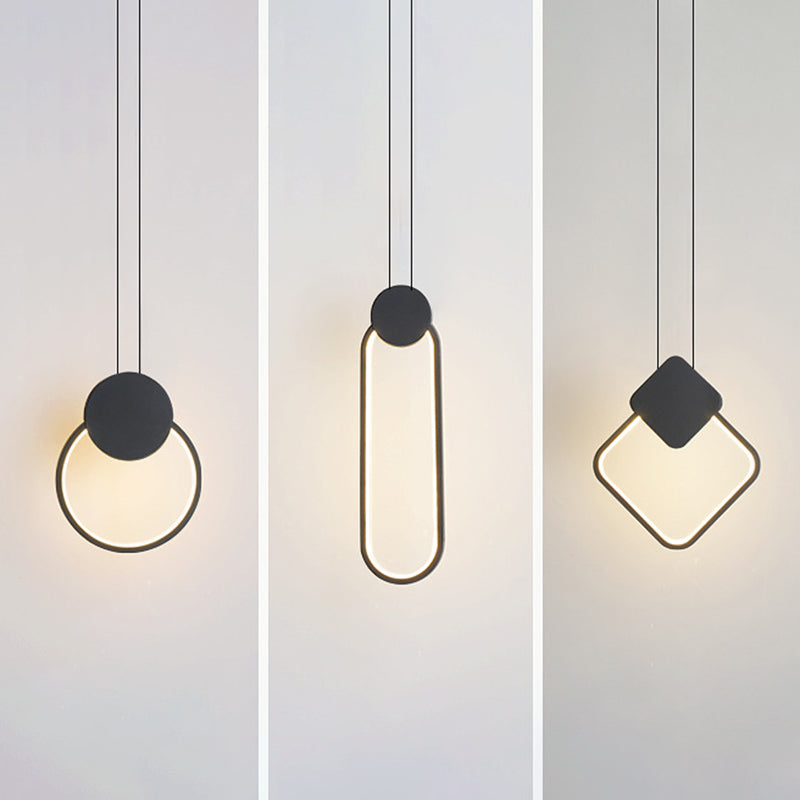 Nordic Pendant Ceiling Light Metal Bedroom Hanging Light Fixture