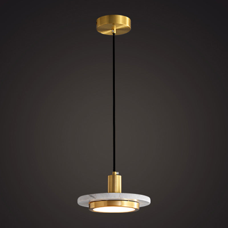 Plateau de luminaire en pierre simple style suspendu suspendu