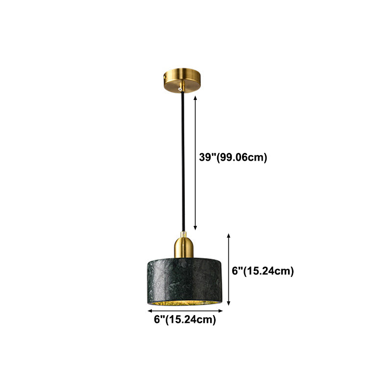 Plateau de luminaire en pierre simple style suspendu suspendu