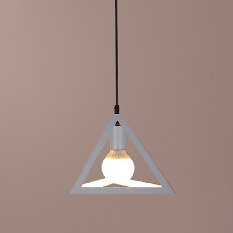 Lampada sospesa in metallo geometrico a pendente a sospensione.