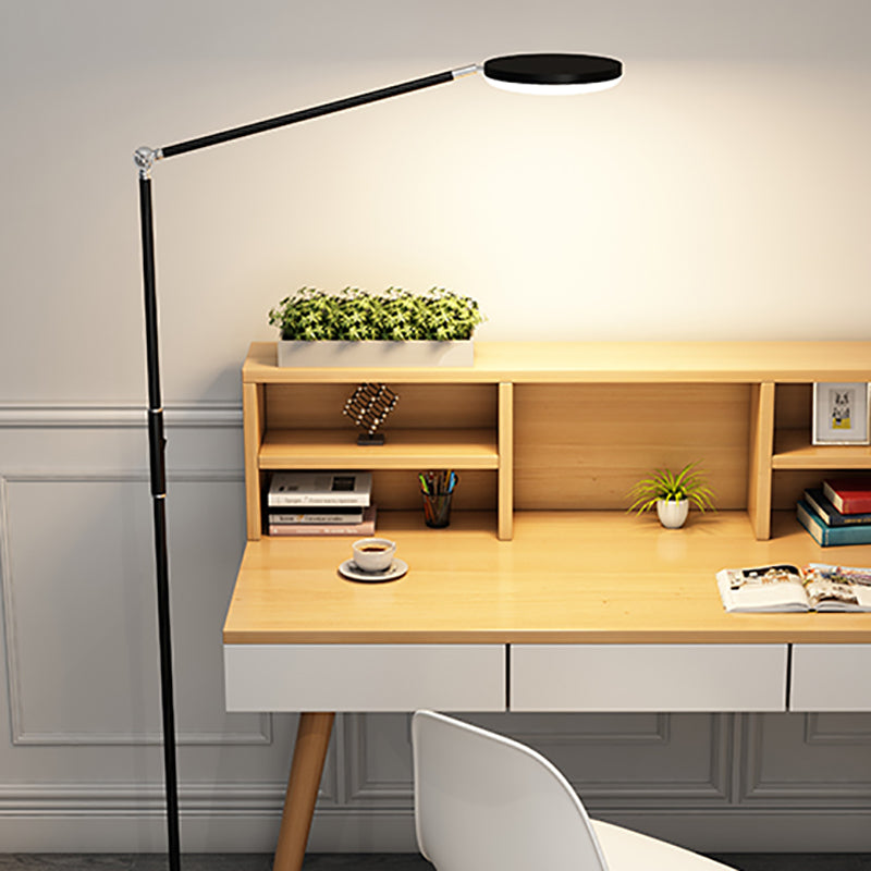 Metal Linear Shape Floor Lamp Modern Style 1 Light Floor Light