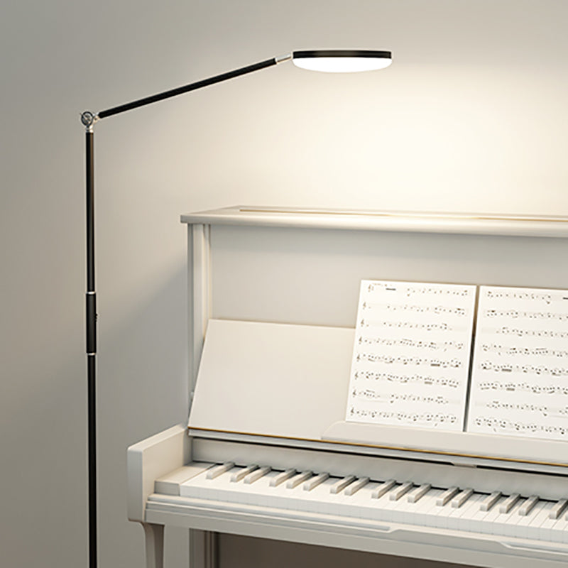 Metal Linear Shape Floor Lights Modern Style 1-Light Floor Mount Light