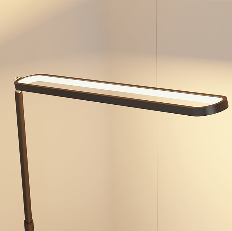 Linear Shape Metal Floor Lights Modern 1 Light Floor Mount Light