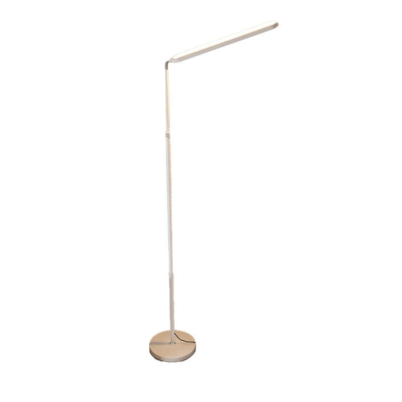 Linear Shape Metal Floor Lamp Modern 1 Light Floor Light for Living Room