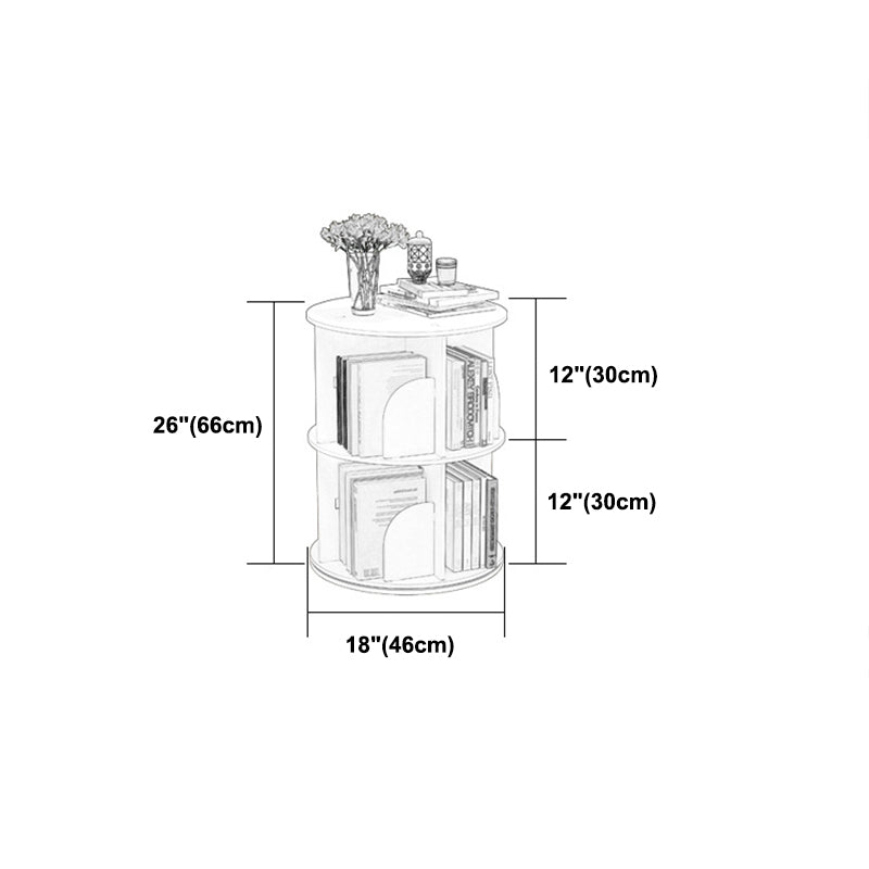 Libreria per angoli angoli di legno fabbricato bianco contemporaneo chiuso.