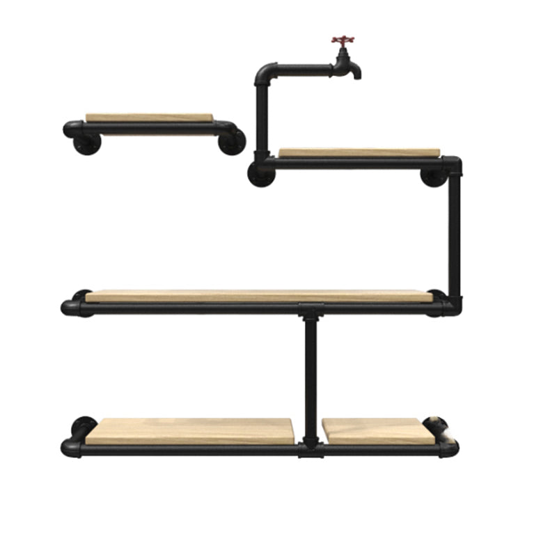 Metall schwimmende Bücherregal Industriestil Wandmontage geschlossenes Rückenregal