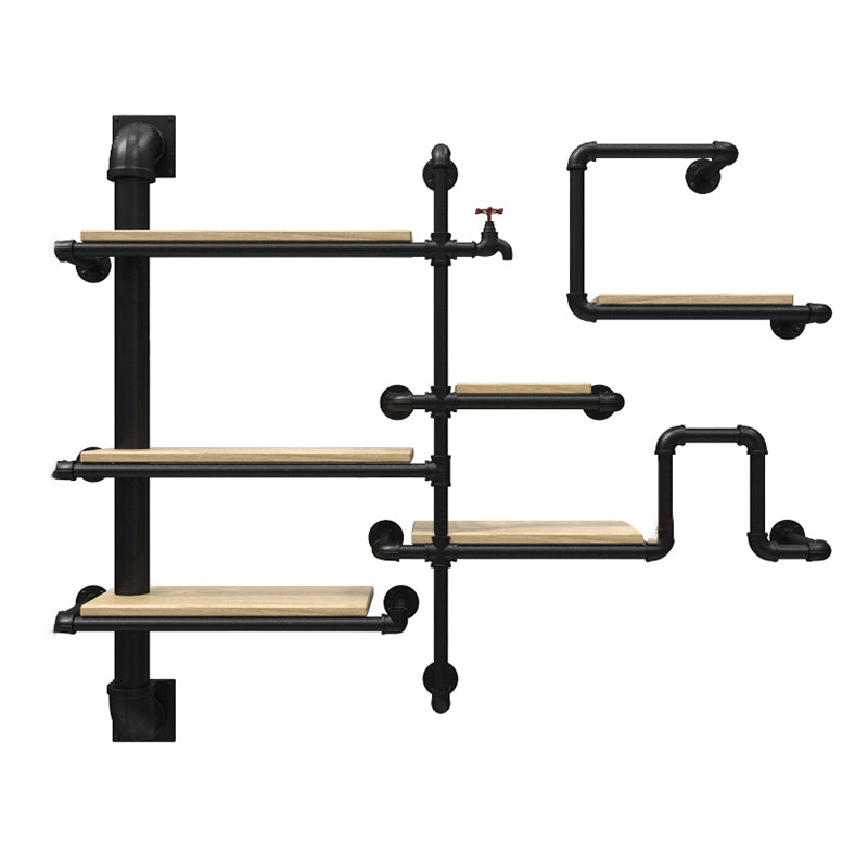 Metall schwimmende Bücherregal Industriestil Wandmontage geschlossenes Rückenregal
