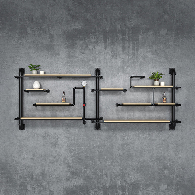 Metall schwimmende Bücherregal Industriestil Wandmontage geschlossenes Rückenregal