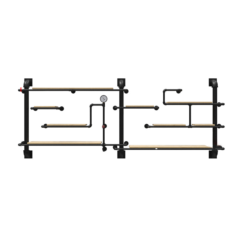 Metall schwimmende Bücherregal Industriestil Wandmontage geschlossenes Rückenregal