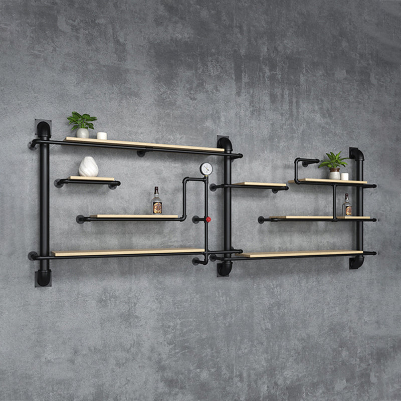 Metall schwimmende Bücherregal Industriestil Wandmontage geschlossenes Rückenregal