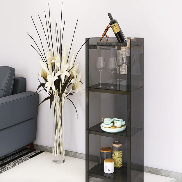 Acryl -Bücherregal Skandinavischer Stil geschlossener Bücherregal für Büro- und Studienraum