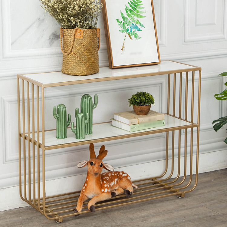 Libreria a spalla di scaffale in stile glam per ufficio e sala da studio