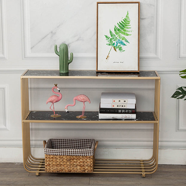 Libreria a spalla di scaffale in stile glam per ufficio e sala da studio