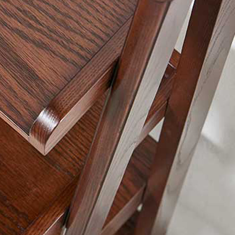 Moderne Style Ladder Bookshelf Massivholzregal Bücherregal für das Studienraum