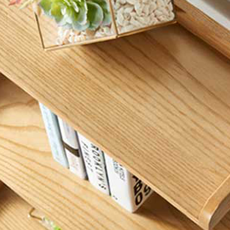 Moderne Style Ladder Bookshelf Massivholzregal Bücherregal für das Studienraum