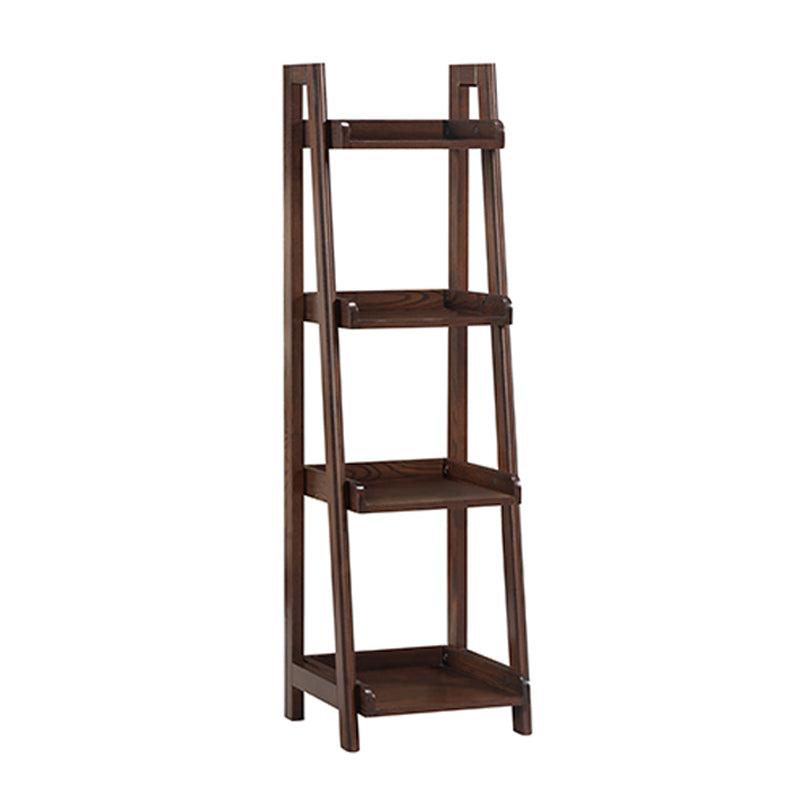 Moderne Style Ladder Bookshelf Massivholzregal Bücherregal für das Studienraum