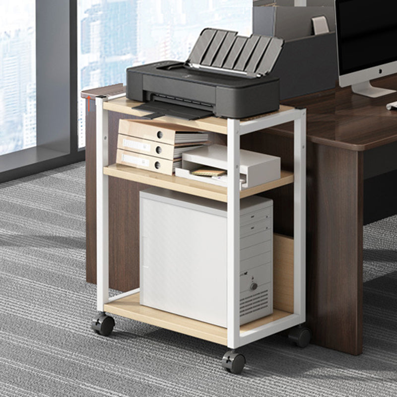 Industrialstil Holzbuchhandel Etagere Bücherregal mit Zauberer Rädern für Büro