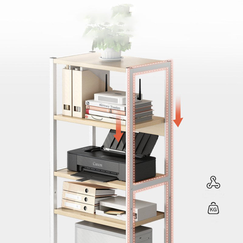 Industrialstil Holzbuchhandel Etagere Bücherregal mit Zauberer Rädern für Büro