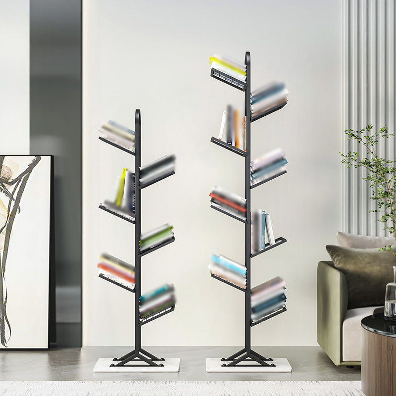 Modern Style Metal Bookshelf Etagere Shelf Bookcase for Home