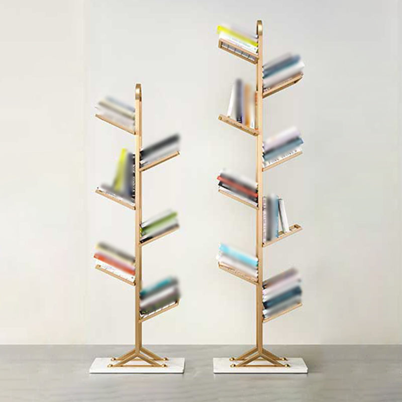 Modern Style Metal Bookshelf Etagere Shelf Bookcase for Home