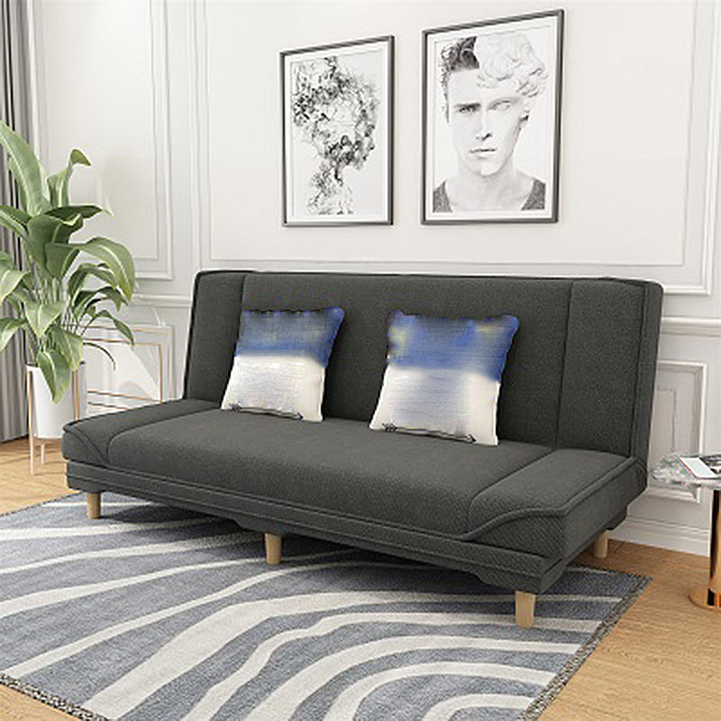 Tight Back Linen Armless Sofa with Foldable and Wear-resisting for Apartment