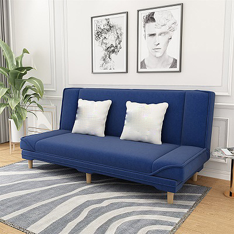 Tight Back Linen Armless Sofa with Foldable and Wear-resisting for Apartment