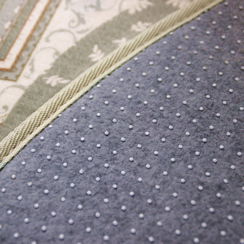 Beige vintage tapijt polyester bloemruimte vloerkleurbestendig vloerkleed voor woonkamer