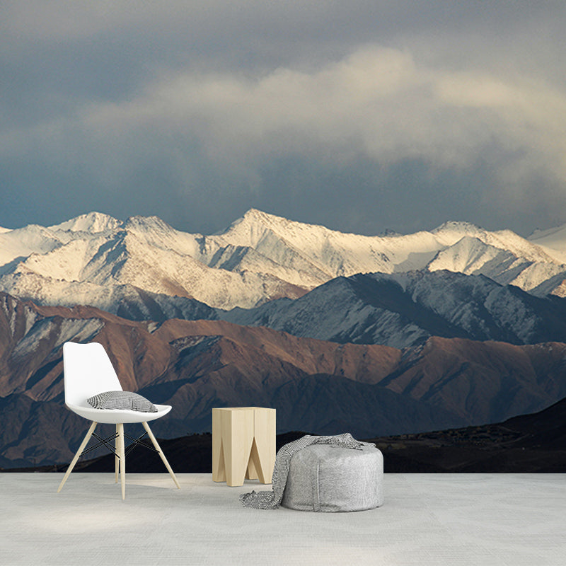 Majestic Mountains Mildew Resistant Mural Wallpaper Living Room Wall Mural