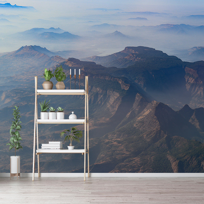 Majestic Mountains Mildew Resistant Mural Wallpaper Living Room Wall Mural