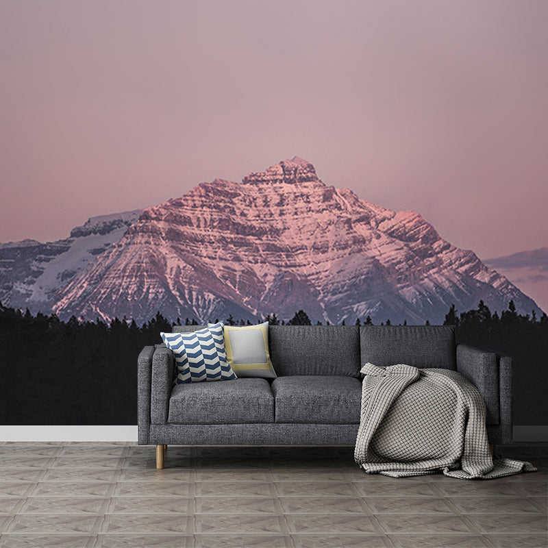 Modern Photography Mural Wallpaper Majestic Mountains Living Room Wall Mural